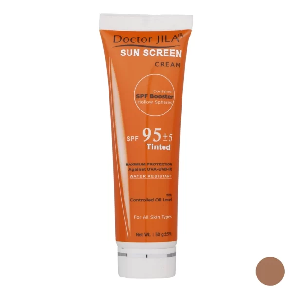 کرم ضد آفتاب رنگی دکتر ژیلا با SPF95
