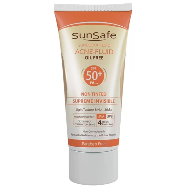 کرم ضد آفتاب بدون رنگ سان سیف SPF50